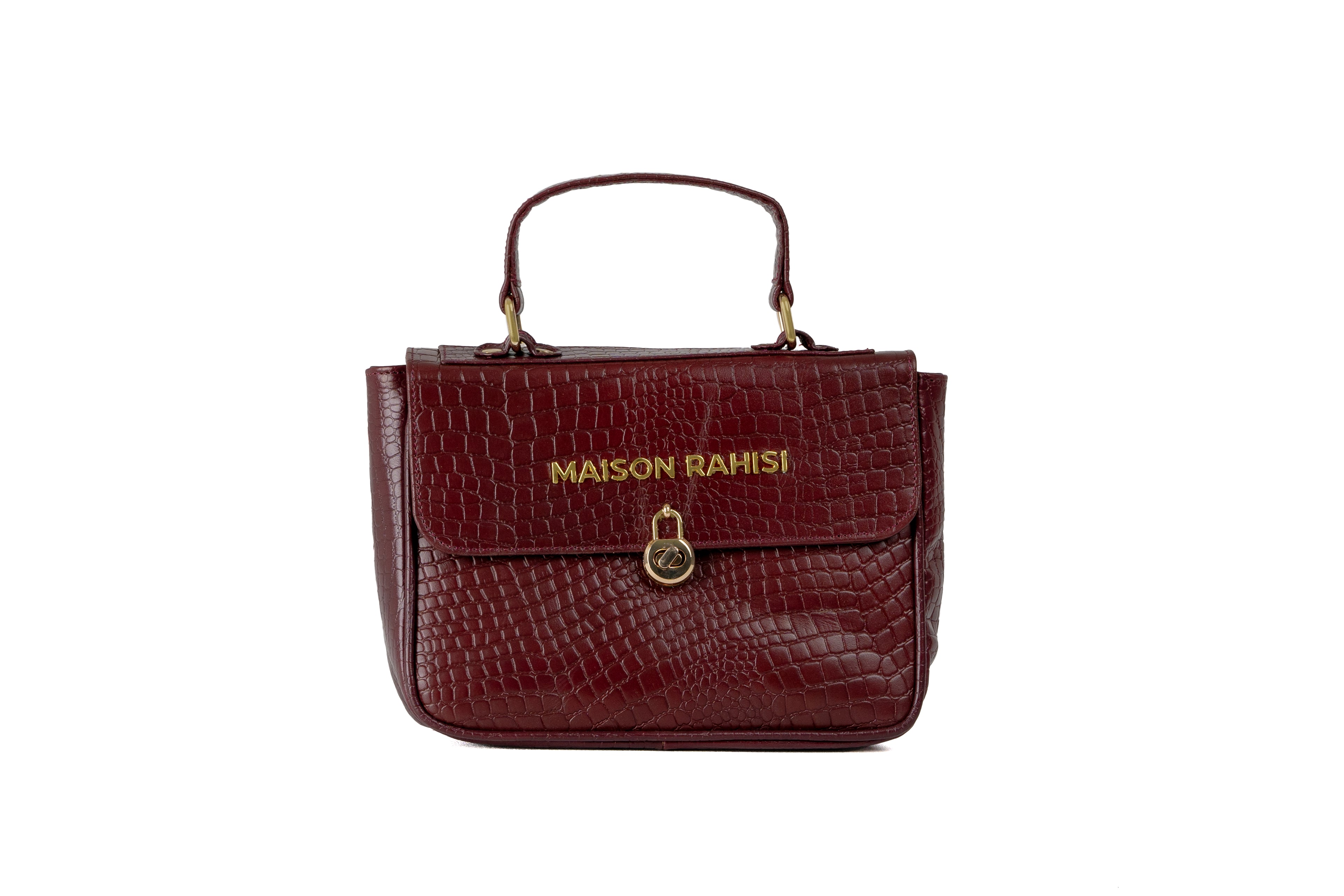 Maison Rahisi Mirabel Maroon handbag
