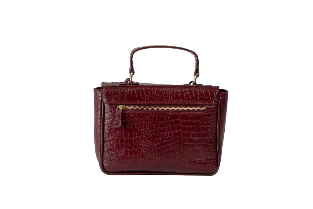 Maison Rahisi Mirabel Maroon handbag