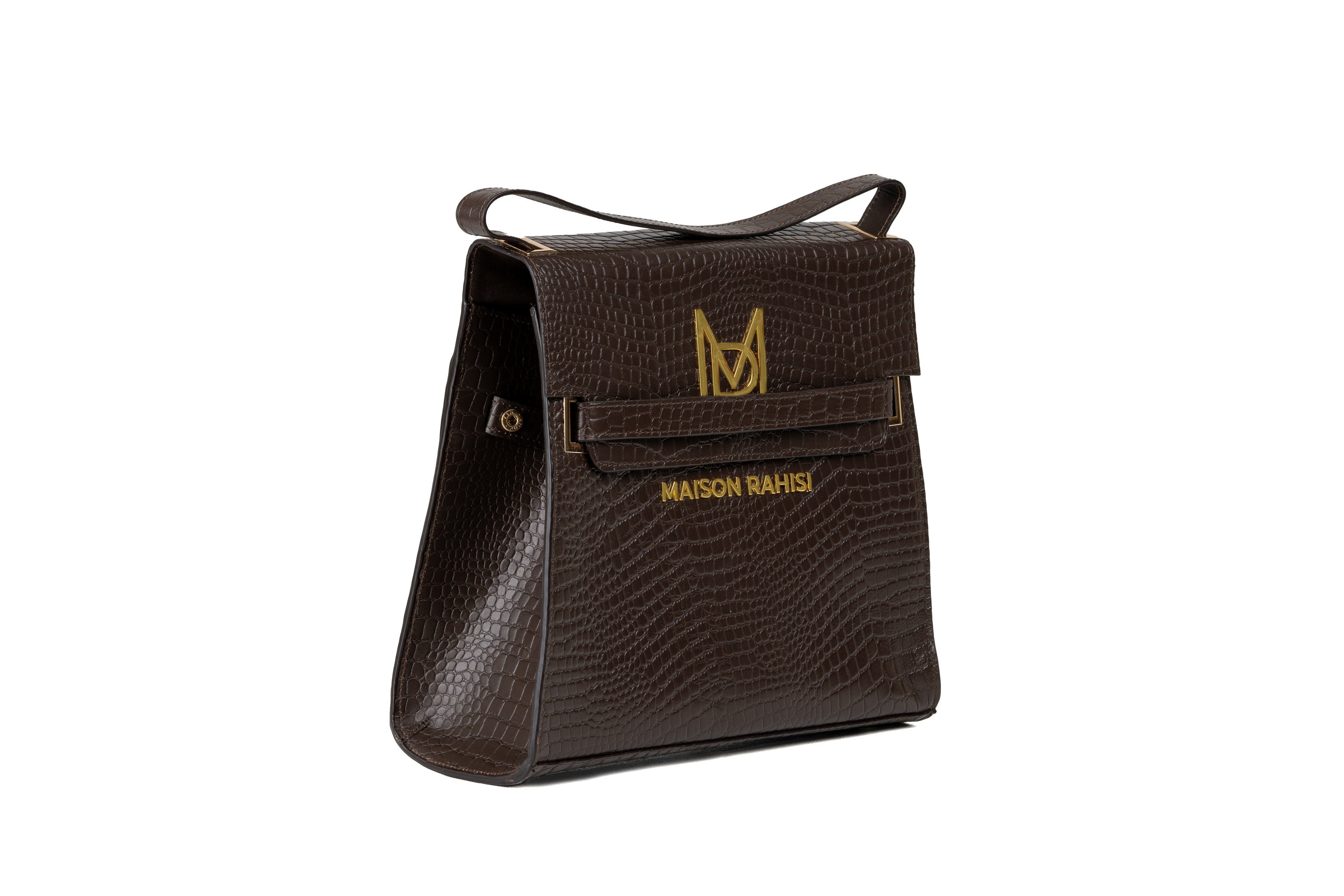 Maison Rahisi Cosmos Mocha Brown Handbag