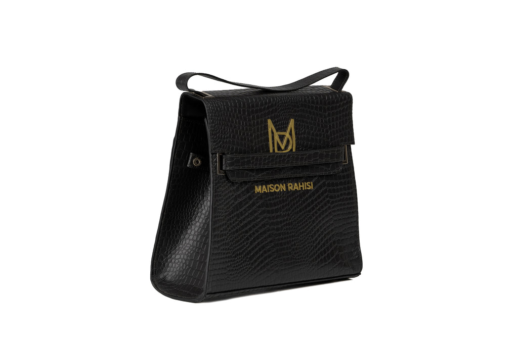 Maison Rahisi Cosmos Black Handbag