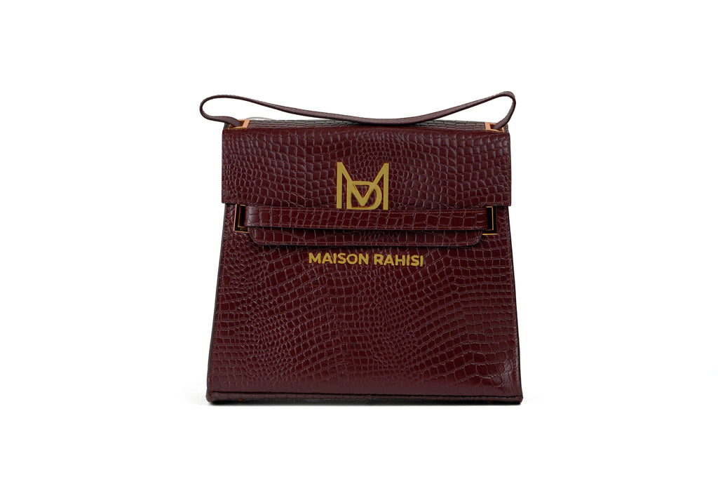 Maison Rahisi Cosmos Burgundy Bag
