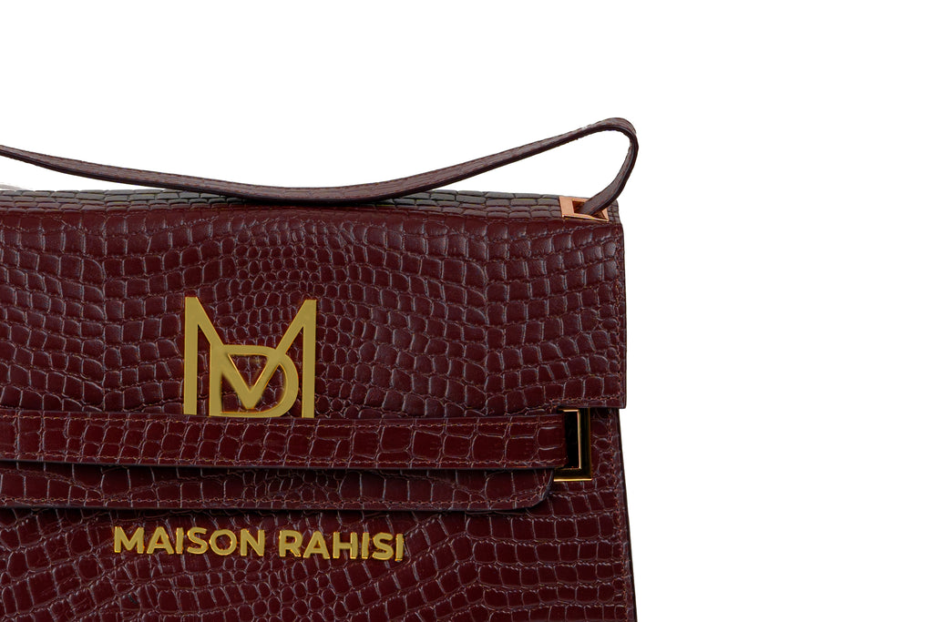 Maison Rahisi Cosmos Burgundy Bag