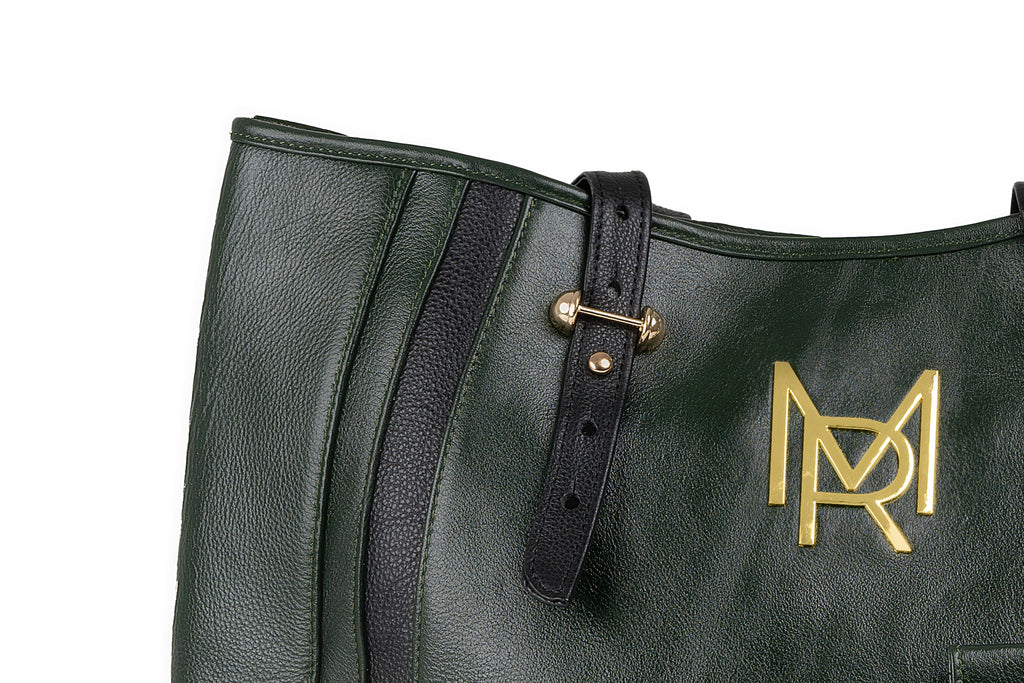 Maison Rahisi Dark Green and Black Terra Bag