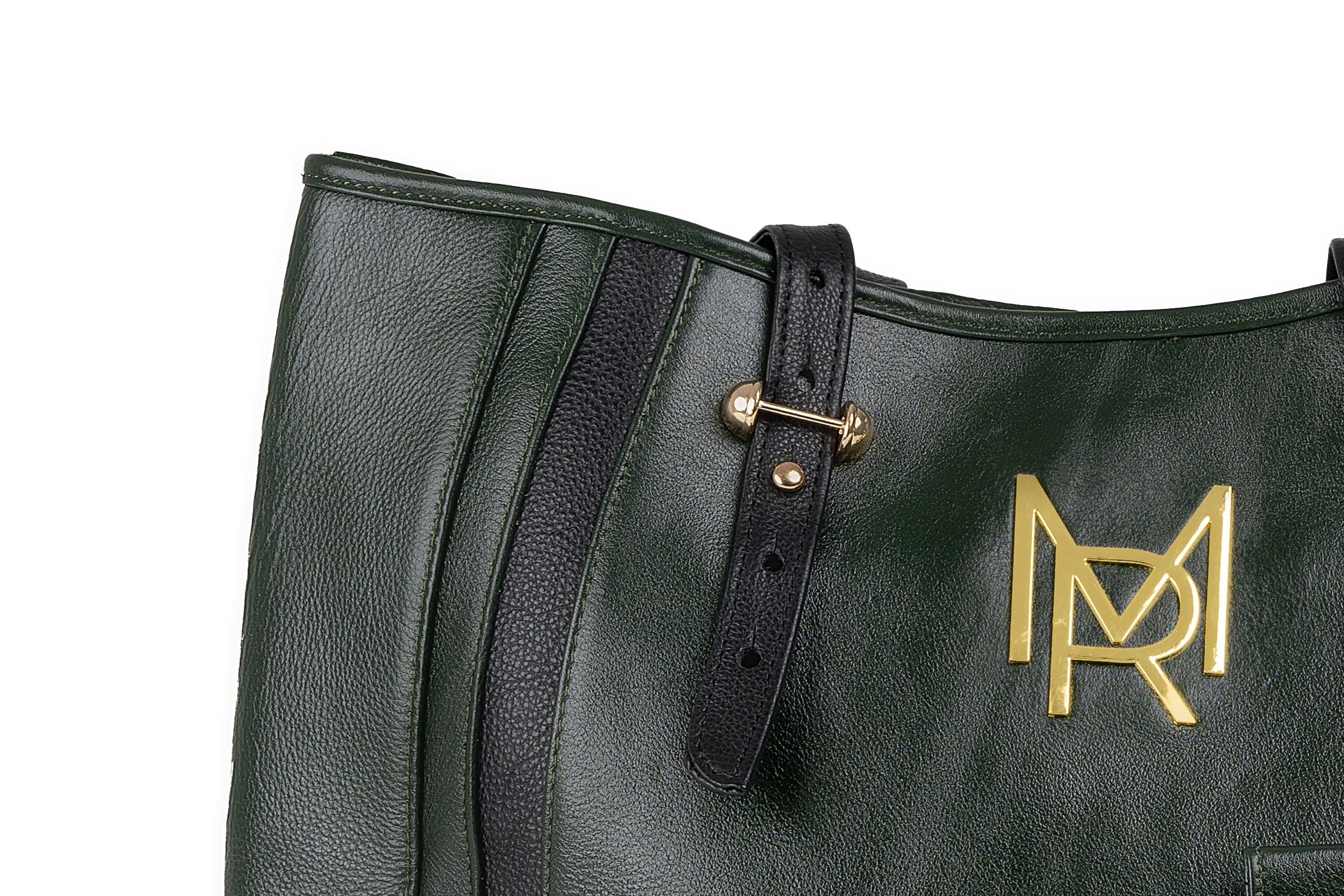 Maison Rahisi Dark Green and Black Terra Bag