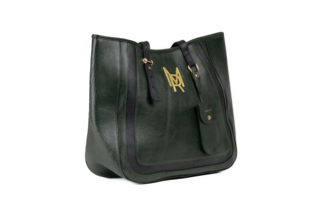 Maison Rahisi Dark Green and Black Terra Bag