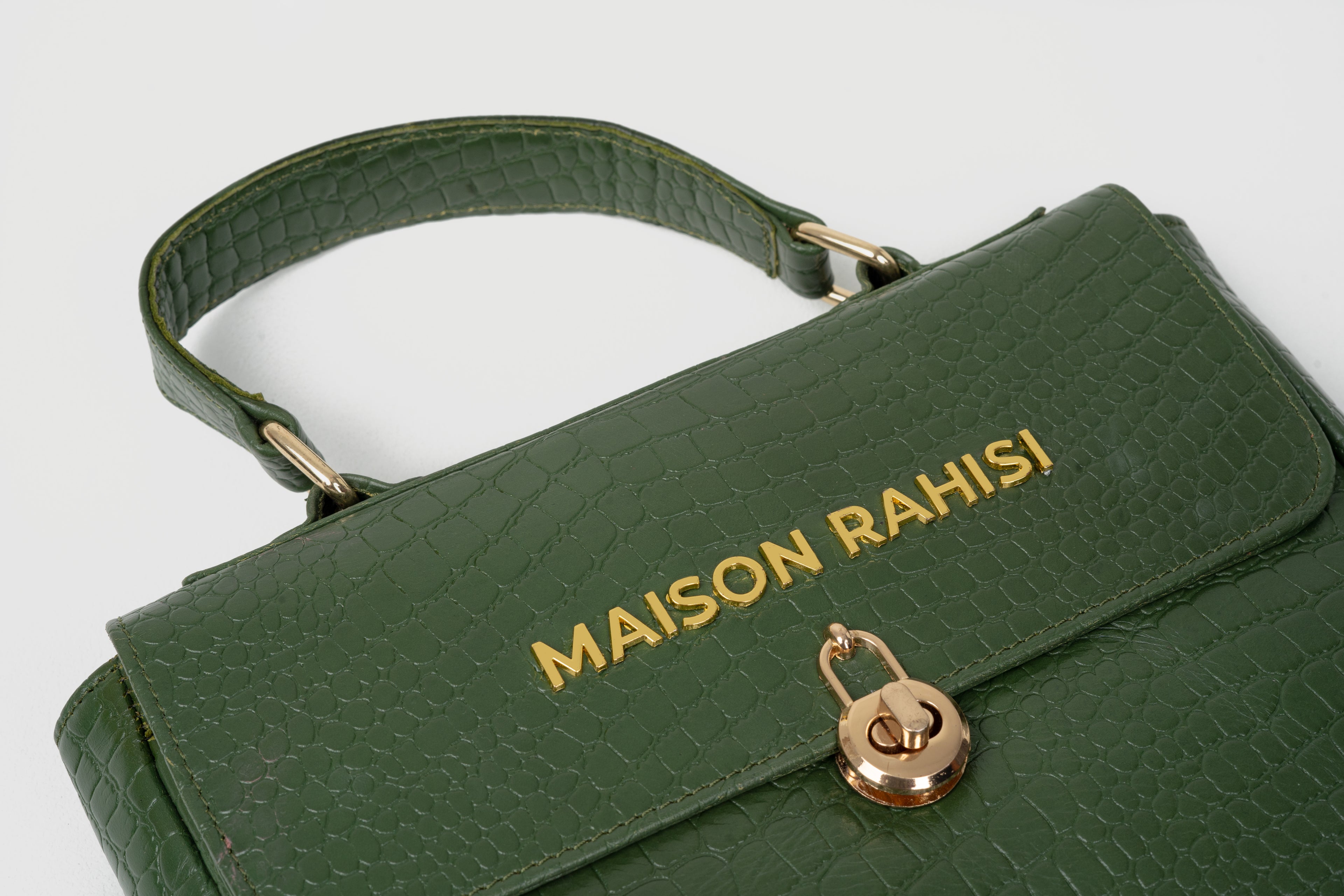Maison Rahisi Mirabel Olive Green Handbag