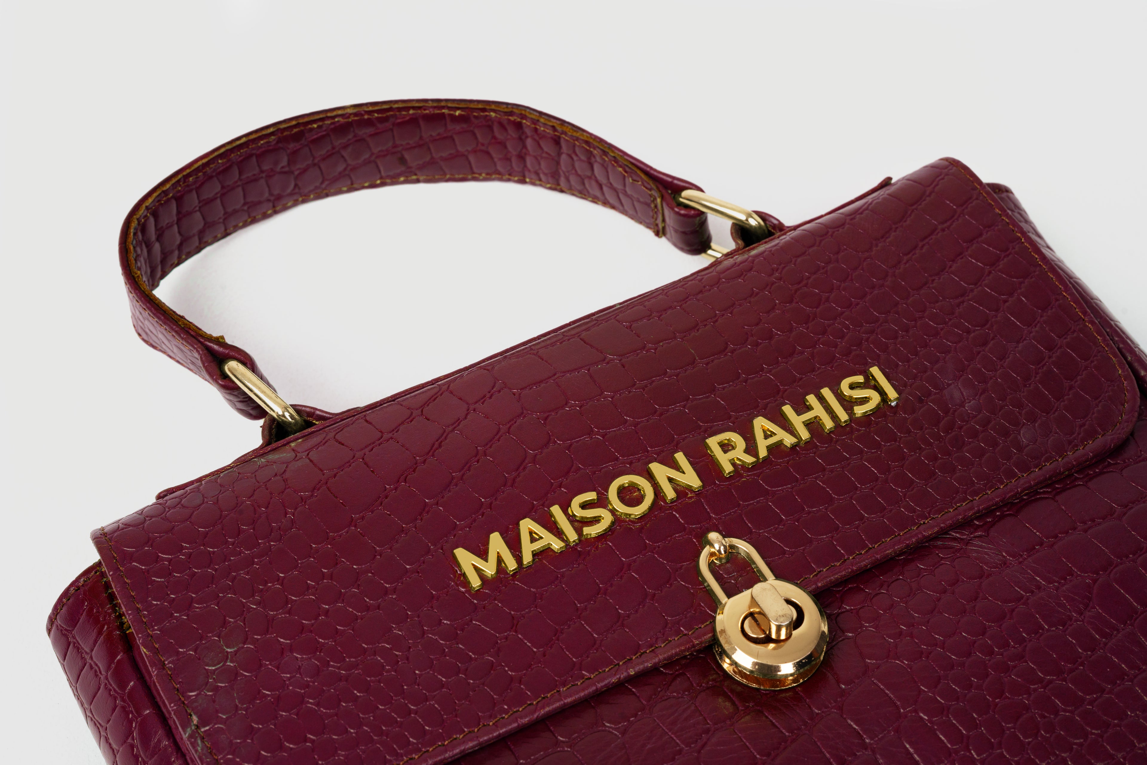 Maison Rahisi Mirabel Maroon handbag