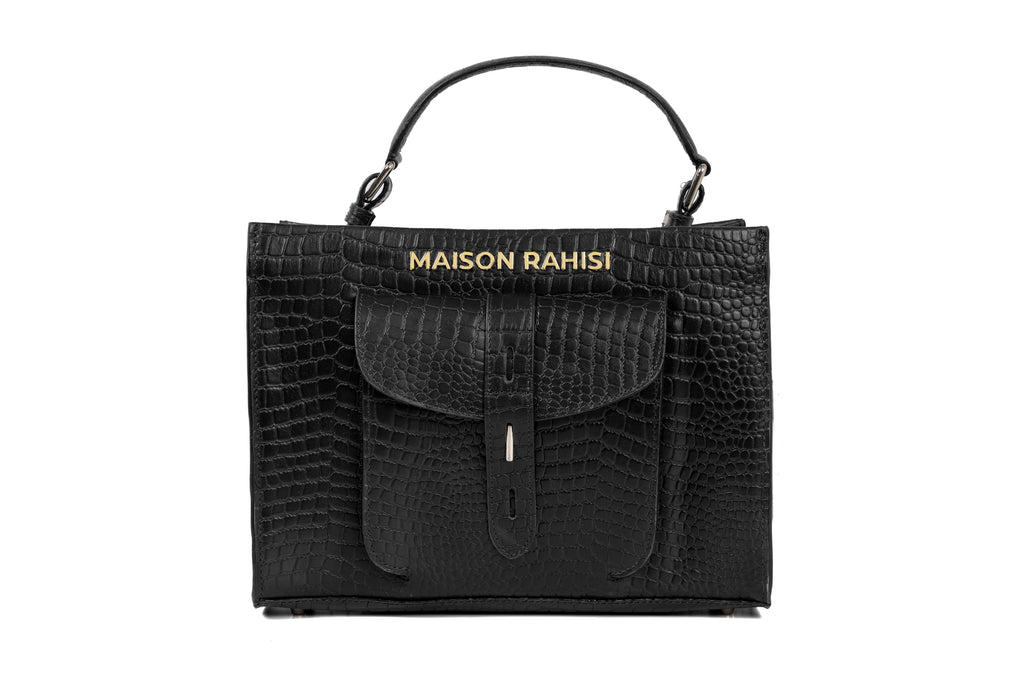 Maison Rahisi Carolina Black Satchel