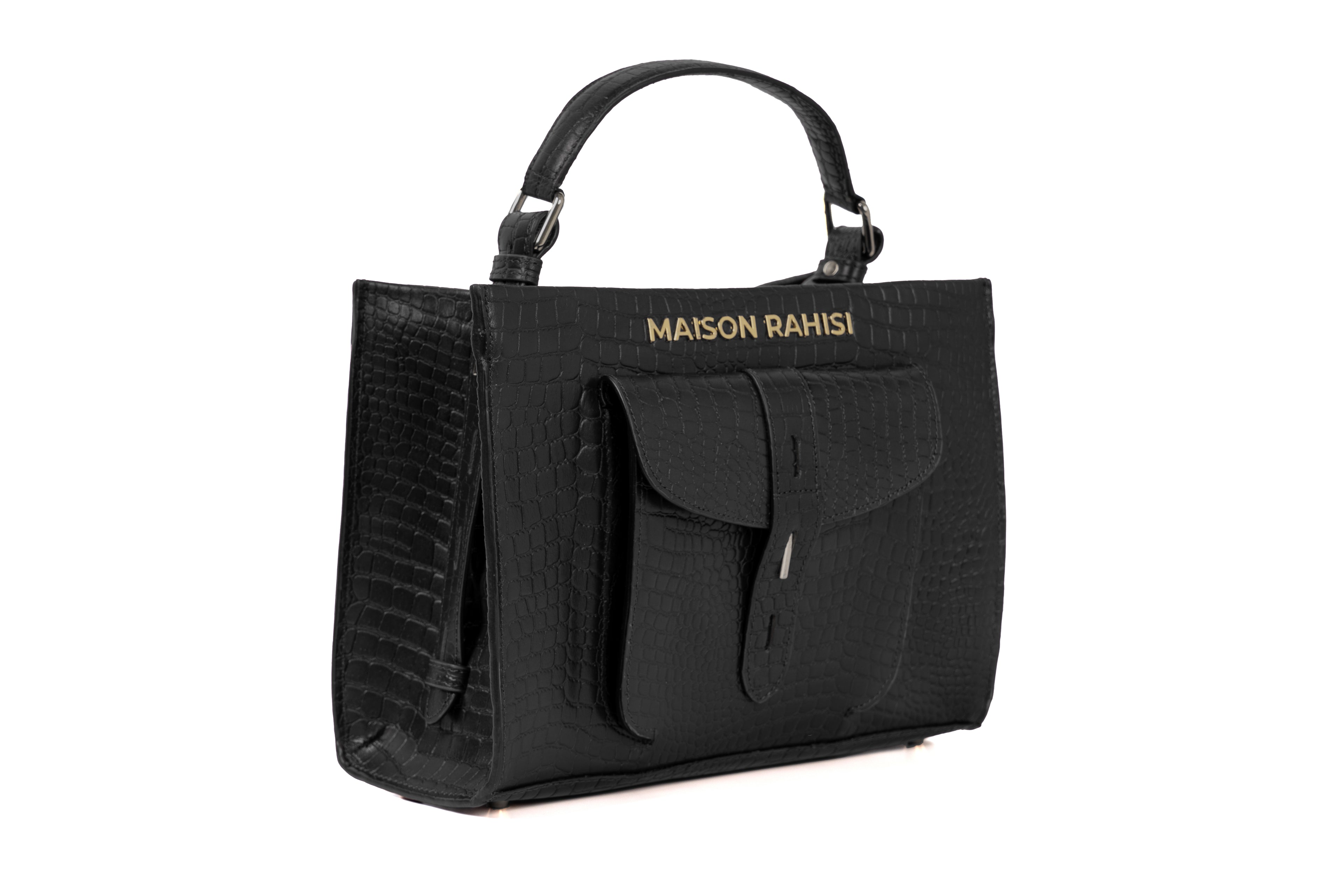 Maison Rahisi Carolina Black Satchel