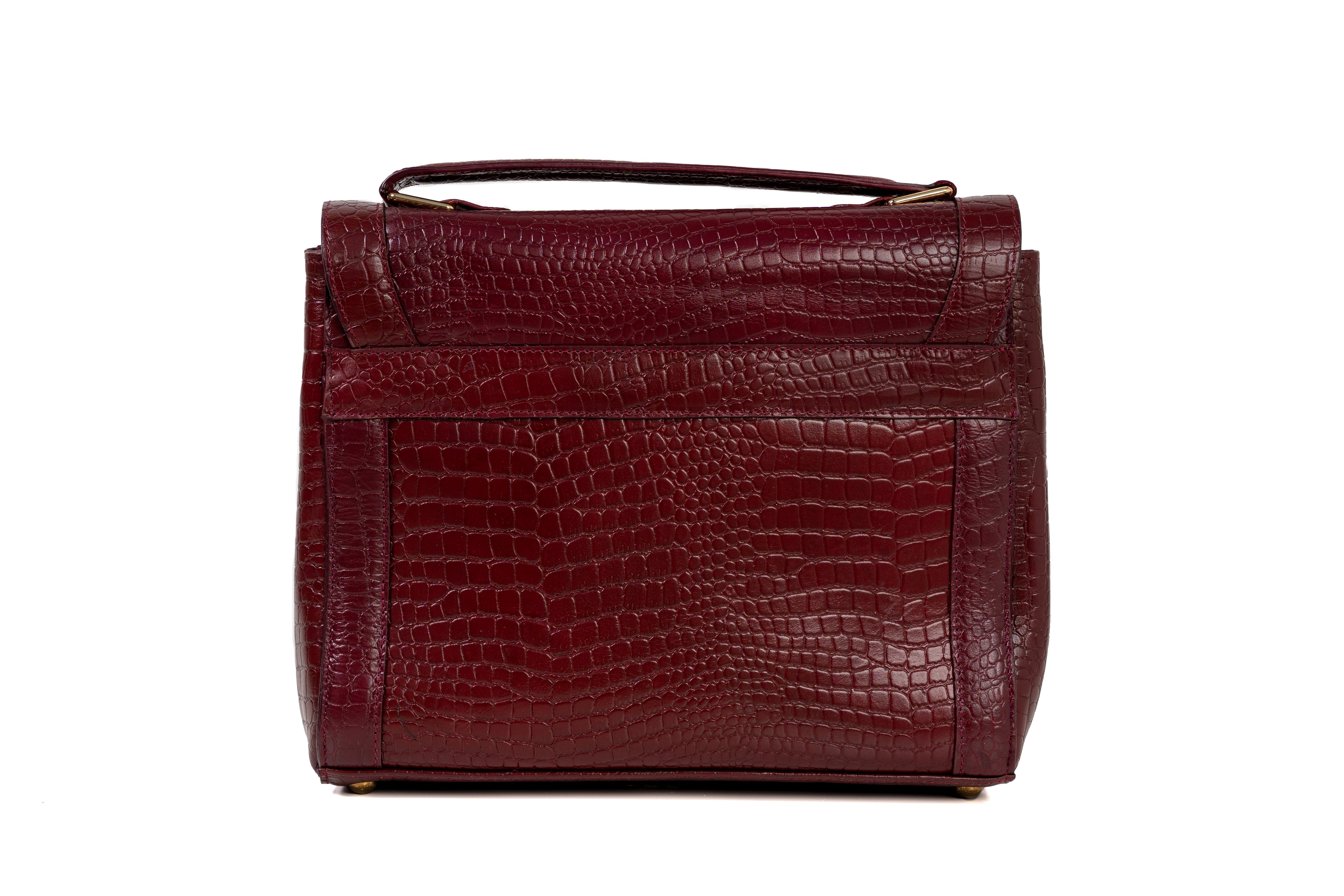 Maison Rahisi Laurel Maroon Handbag