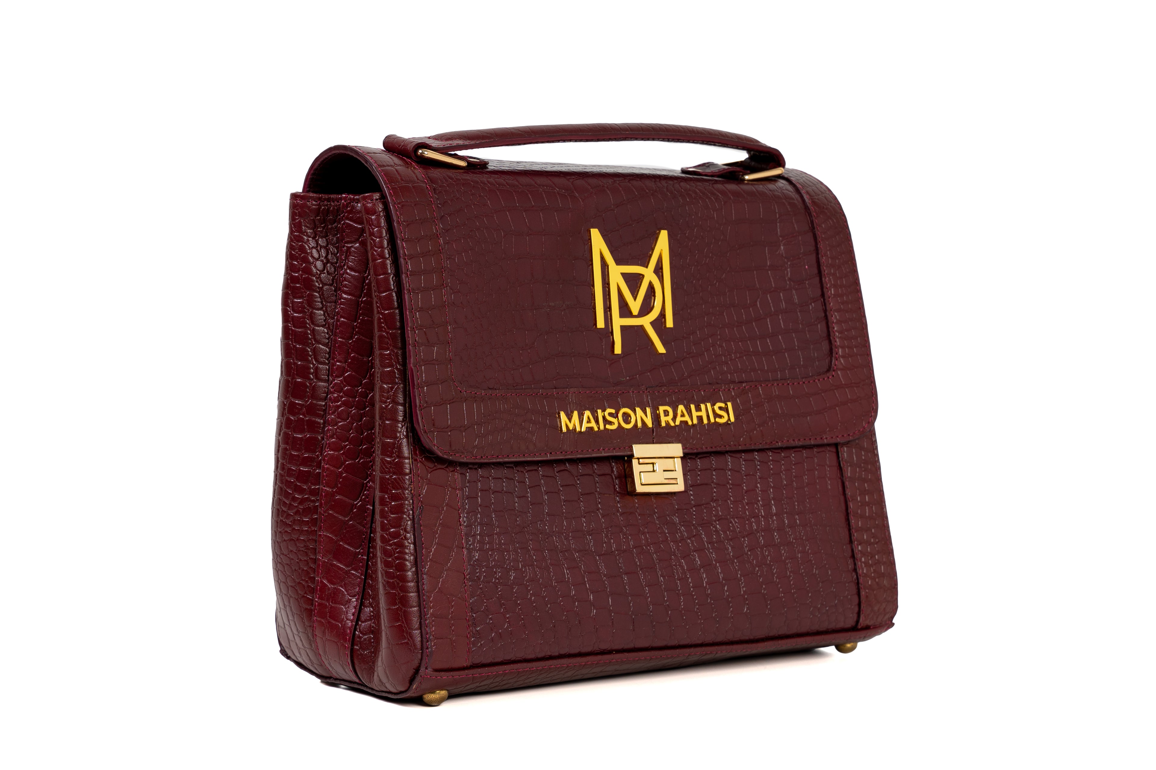 Maison Rahisi Laurel Maroon Handbag